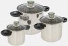 Bo-Camp Bo Camp Elegance Compact 3 Pannenset Zilver online kopen