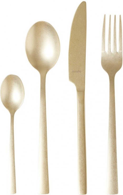 Amefa Bestekset Manille Vintage champagnekleurig 16 delig 4 persoons online kopen