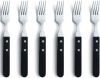 Amefa 6 delige Steakvorkenset Zilverkleurig En Zwart online kopen