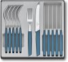 Victorinox Bestekset Swiss Modern 12 delig Pastel Blauw RVS/PP online kopen