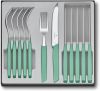 Victorinox Bestekset Swiss Modern 12 delig Pastel Groen RVS/PP online kopen