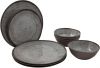 Bo-Camp Bo Camp 12 delige Serviesset Halo melamine beige online kopen