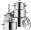 WMF Pannenset Provence Plus Inductie, glazen deksel, 9 delen(set, 9 delig ) online kopen